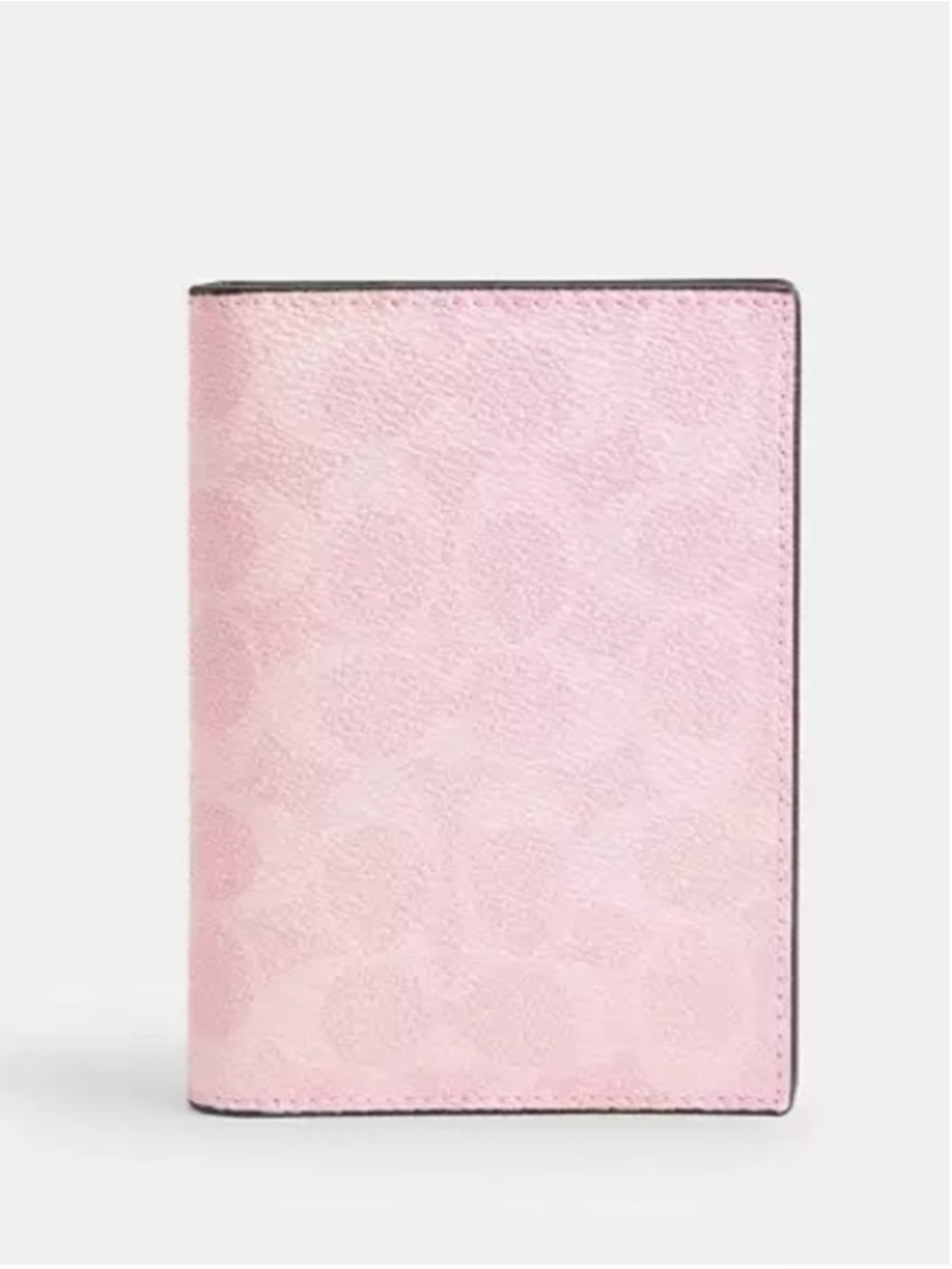 NEW Authentic Coach Passport Card Case Powder Pink Signature Canvas CW170 NWT